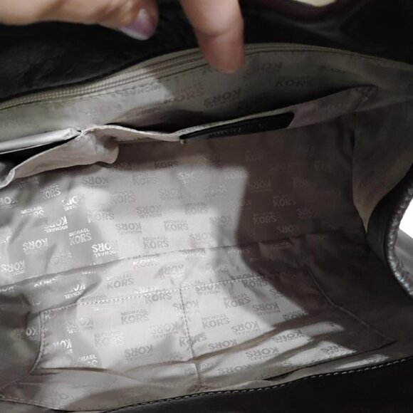 Michael Kors Hudson Large Suede Leather Tote Bag Walnut Brown NWT - Picture 9 of 16